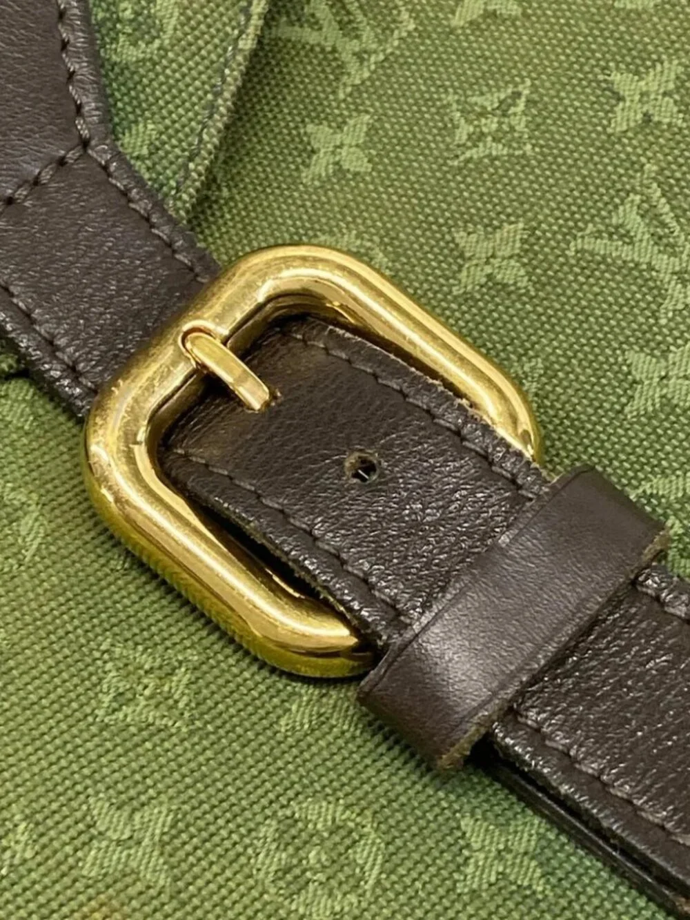 LOUIS VUITTON Montsouris M92456 TST Khaki Monogram Mini SP0053 Backpack Leather
